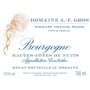 Domaine A.F. Gros Bourgogne Rouge 2012 Front Label