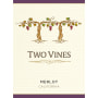 Two Vines California Merlot 2013 Front Label