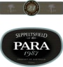 Seppeltsfield Para 21 Year Old Vintage Tawny Port 1987 Front Label