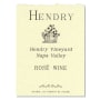 Hendry Rose 2015 Front Label