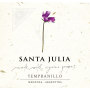 Santa Julia Organic Tempranillo 2015 Front Label