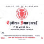 Chateau Bourgneuf  2000 Front Label