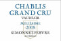 Simonnet-Febvre Chablis Vaudesir Grand Cru 2008 Front Label