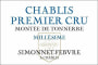 Simonnet-Febvre Chablis Montee de Tonnerre Premier Cru 2010 Front Label