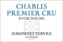 Simonnet-Febvre Chablis Fourchaume Premier Cru 2014 Front Label