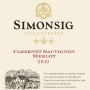 Simonsig Cabernet Sauvignon Merlot 2010 Front Label