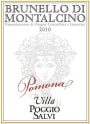 Villa Poggio Salvi 'Pomona' Brunello di Montalcino 2010 Front Label