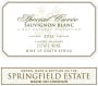 Springfield Estate Special Cuvee Sauvignon Blanc 2015 Front Label