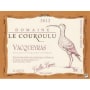 Domaine le Couroulu Vacqueyras Vieilles Vignes 2012 Front Label