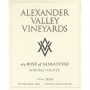 Alexander Valley Vineyards Dry Rose of Sangiovese 2015 Front Label