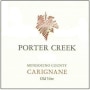 Porter Creek Old Vine Carignane 2013 Front Label