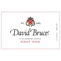David Bruce Sonoma County Pinot Noir 2013 Front Label