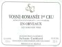 Sylvain Cathiard Vosne-Romanee En Orveaux Premier Cru 2014 Front Label