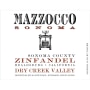 Mazzocco Dry Creek Zinfandel 2013 Front Label