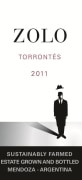 Tapiz Zolo Torrontes 2011 Front Label