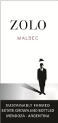 Zolo Malbec 2012 Front Label