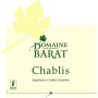 Domaine Barat Chablis (375ML half-bottle) 2014 Front Label