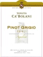 Ca' Bolani Friuli Aquileia Pinot Grigio Superiore 2010 Front Label