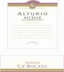 Ca' Bolani Alturio Refosco 2004 Front Label