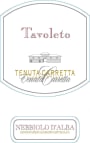 Tenuta Carretta Tavoleto Nebbiolo d'Alba 2012 Front Label