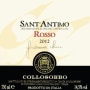 Collosorbo Sant' Antimo Rosso 2012 Front Label