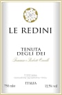 Tenuta degli Dei Le Redini Toscana Rosso 2012 Front Label