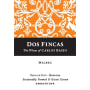 Carlos Basso Dos Fincas Malbec 2014 Front Label
