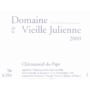 Domaine de la Vieille Julienne Chateauneuf-du-Pape Vieilles Vignes 2000 Front Label