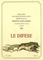 Tenuta San Guido Le Difese Toscana 2010 Front Label