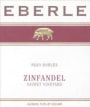 Eberle Sauret Vineyard Zinfandel 1998 Front Label