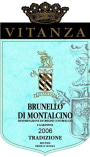 Vitanza Brunello di Montalcino 2006 Front Label