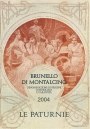 Vitanza Brunello di Montalcino Le Paturnie 2004 Front Label