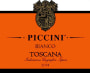 Piccini Toscana Orange Label Bianco 2014 Front Label