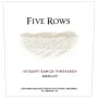 Five Rows Merlot 2015 Front Label