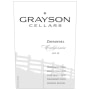 Grayson Cellars Zinfandel 2014 Front Label