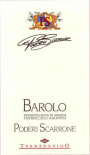 Terre Da Vino Barolo Poderi Scarrone 2008 Front Label