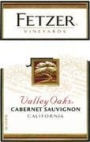 Fetzer Valley Oaks Cabernet Sauvignon (375ML half-bottle) 1997 Front Label