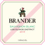 Brander Sauvignon Blanc 2015 Front Label