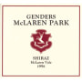 Genders McLaren Park Shiraz 1998 Front Label