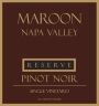 Maroon Reserve Pinot Noir 2012 Front Label