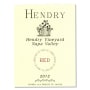 Hendry Red Wine 2012 Front Label