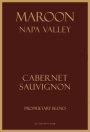 Maroon Cabernet Sauvignon 2012 Front Label