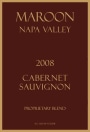 Maroon Cabernet Sauvignon 2008 Front Label
