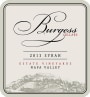 Burgess Syrah 2013 Front Label
