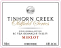 Tinhorn Creek Oldfield Series Merlot 2012 Front Label