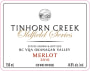 Tinhorn Creek Oldfield Series Merlot 2010 Front Label