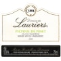 Domaine des Lauriers Picpoul De Pinet 2015 Front Label