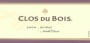 Clos du Bois Shiraz 2004 Front Label