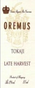 Oremus Tokaji Noble Late Harvest Furmint 2013 Front Label
