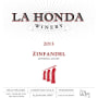 La Honda Winery Zinfandel 2013 Front Label